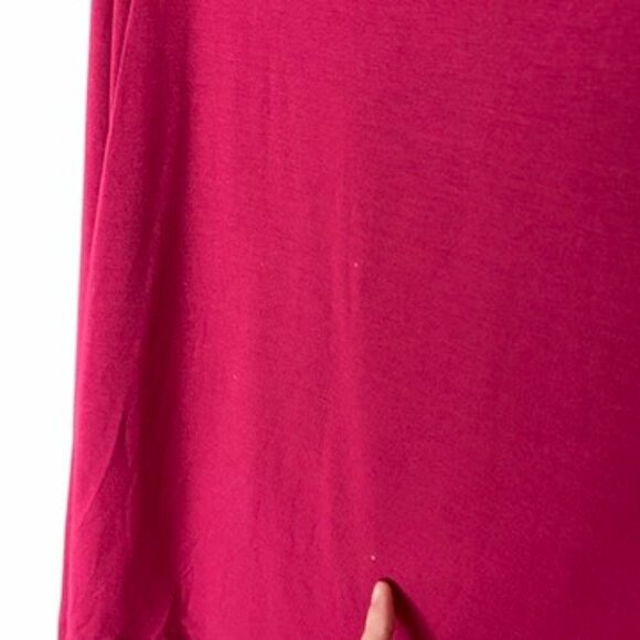 Eileen Fisher Long Sleeve Shirt Stretchy Jersey Knit Womens Large - Picture 2 of 8